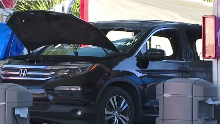 Woman killed in fiery freak accident while pumping gas in Florida, troopers say