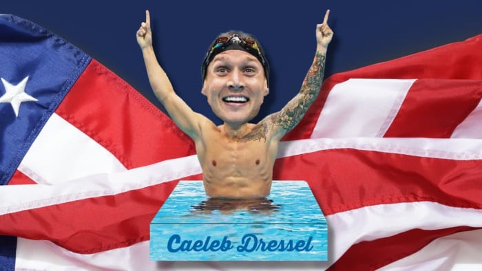 Clay County native, Olympic champion Caeleb Dressel recognized with bobblehead