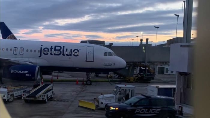 Pilot removed from cockpit before flight to Florida was drunk, police say